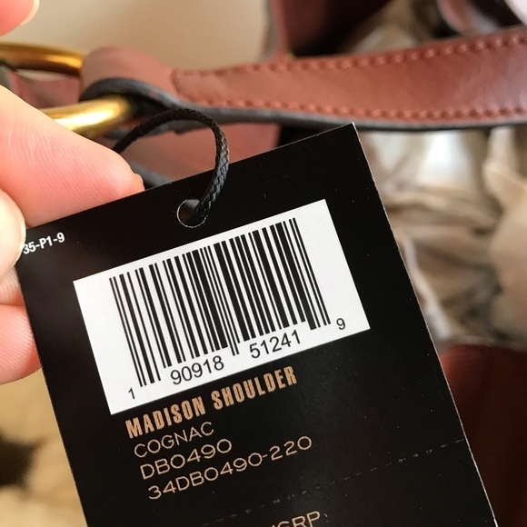 Frye Madison Leather Shoulder Bag Cognac - Picture 8 of 8